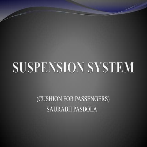 Suspenion system