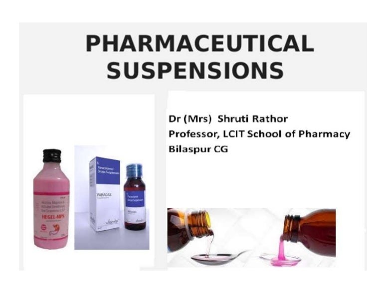 Pharmaceutical Suspension