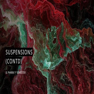 SUSPENSIONS  and TYPES OF SUSPENSION EXPLAINED