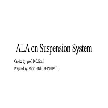 Suspension system