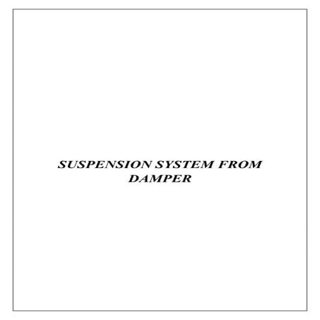 Suspension system for any vehicle