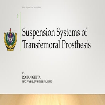 Suspension System for Transfemoral Prosthesis