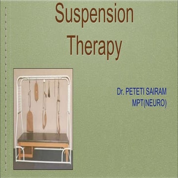 Suspension therapy
