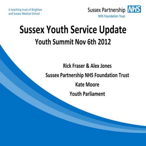 Sussex Youth Mental Health Pilot