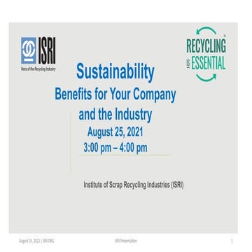 Sustainability Benefits for Your Company