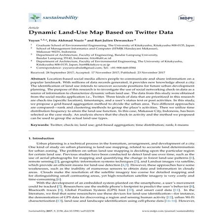 Dynamic Land-Use Map Based on Twitter Data