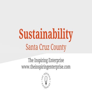 Sustainability Workshop: Santa Cruz County