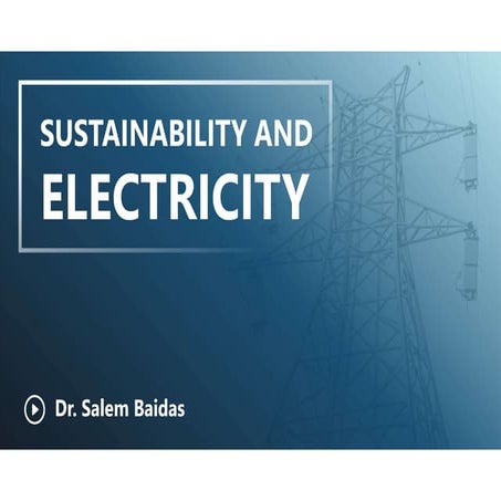 Sustainability and Electricity   