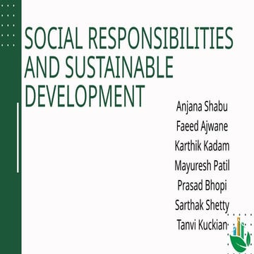 Sustainability and Social Responsibility | PPTX