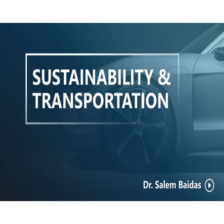 Sustainability in Transportation | PDF