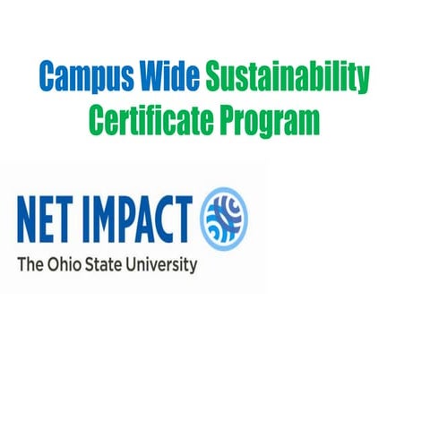 Sustainability Certificate