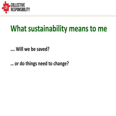 Sustainability Defined