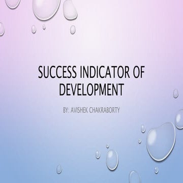 Sustainability development index | PPTX