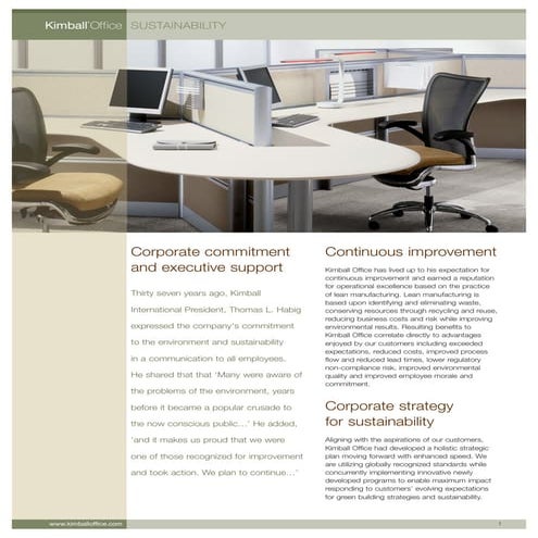 Kimball Sustainability Flyer