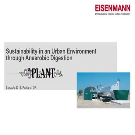 Sustainability in an Urban Environment Through Anaerobic Digestion - Biocycle