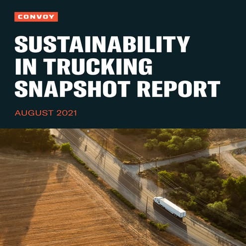 Sustainability in trucking snapshot report