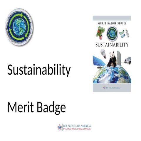 Boy Scouts Sustainability Merit Badge Sample
