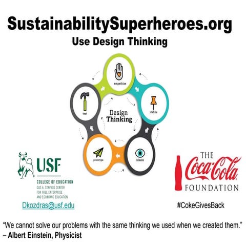 Sustainability superheroes design thinking 