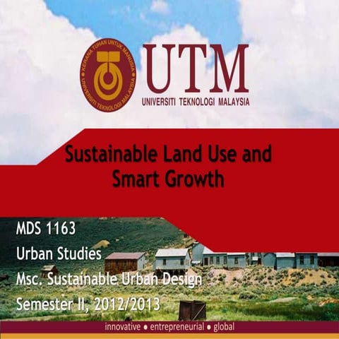 Land use planning and smart growth in urban
