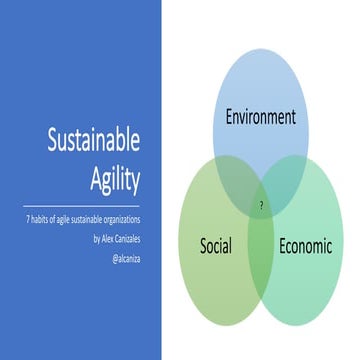 Sustainable agility