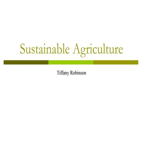 Sustainable durable AgricultureGreen.ppt