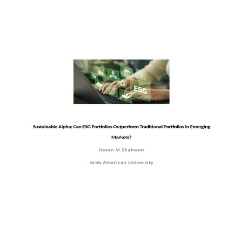 Sustainable Alpha Can ESG Portfolios Outperform Conventional Portfolios ...