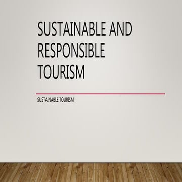 Sustainable and responsible (slides)