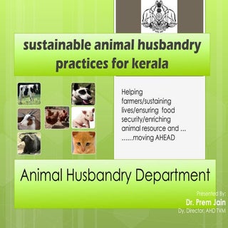 Sustainable animal husbandry practi...