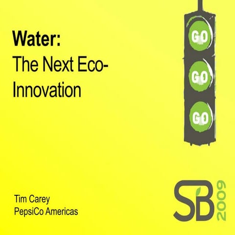 PepsiCo Sustainability through Water Conservation and Carbon Accounting ...