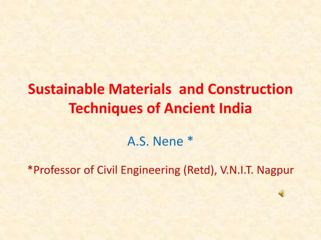 Sustainable building materials of a...