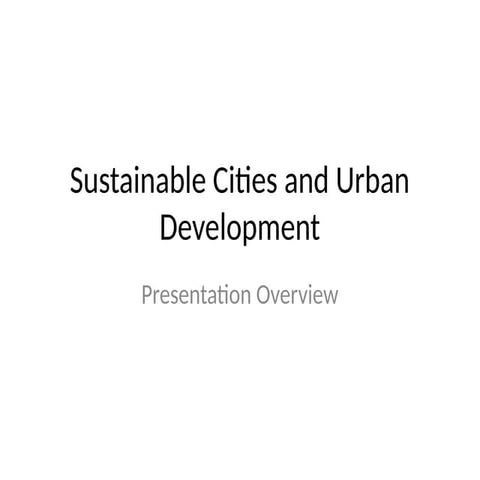 Building Sustainable Cities: Smart Infrastructure and Urban Development ...