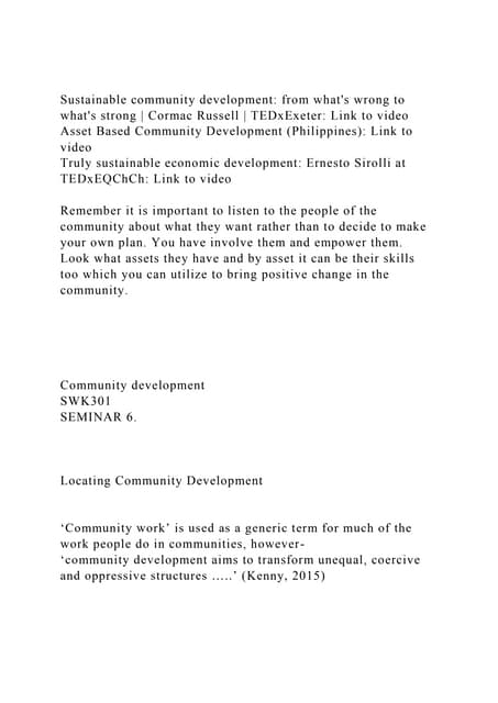 COMMUNITY DEVELOPMENT THEORY AND PRACTICE MODULE FOUR .pptx