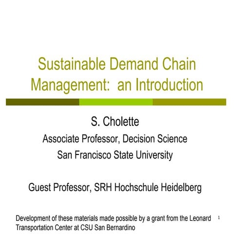 lean vs agile supply chain.pptx supply chain and sustainable | PPTX