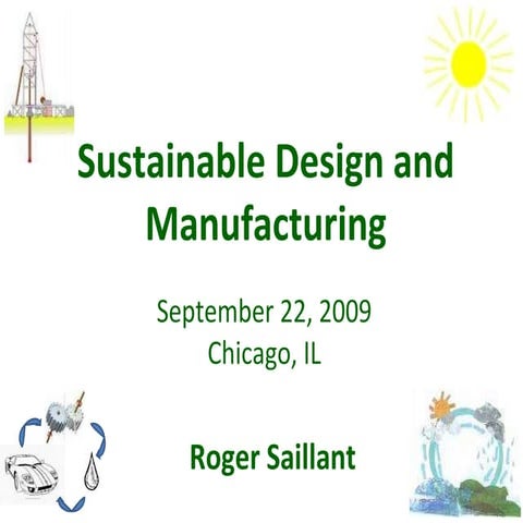 Sustainable Design And Manufacturing Sept 09