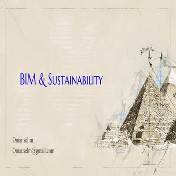 Sustainable design &amp; bim technology