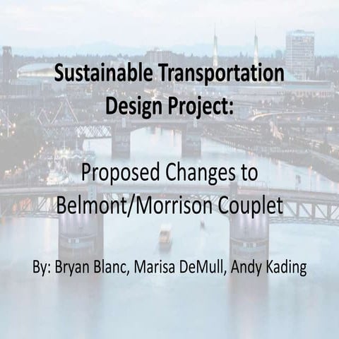 Belmont Morrison Couplet Re-Design | PPT