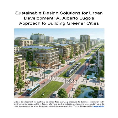 Sustainable Design Solutions for Urban Development: A. Alberto Lugo’s ...
