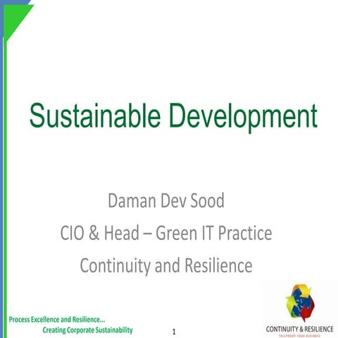 Sustainable development