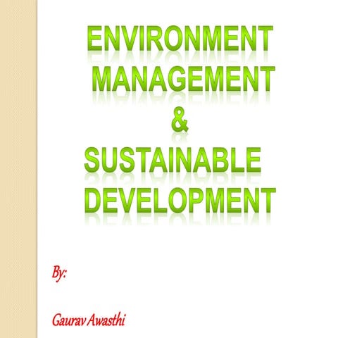 Sustainable development