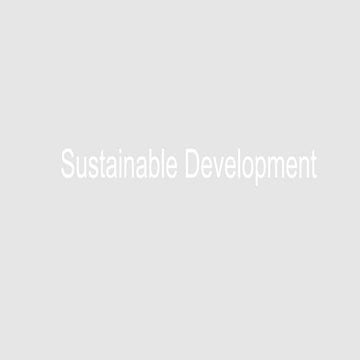 Sustainable Development