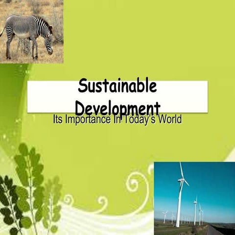Sustainable  development