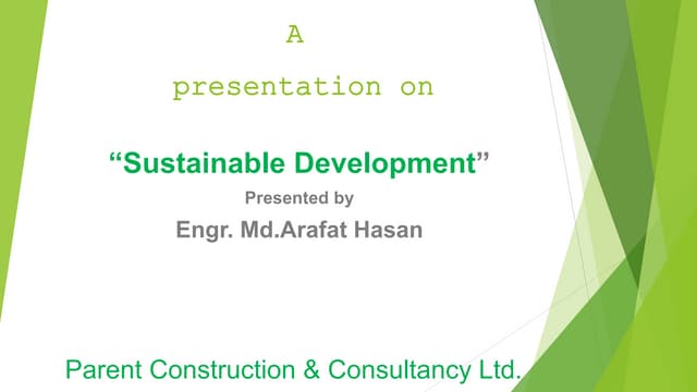 Sustainable development