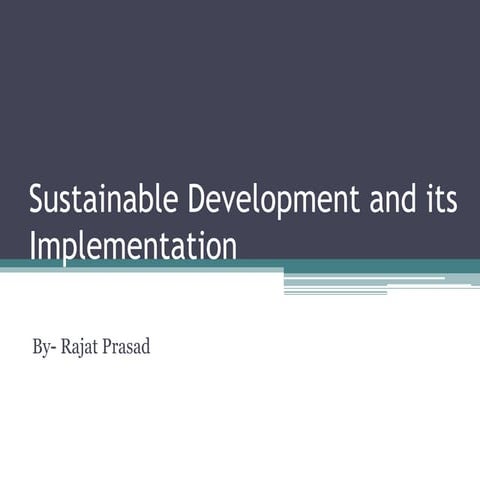 Sustainable development