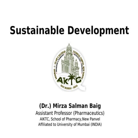 Sustainable development