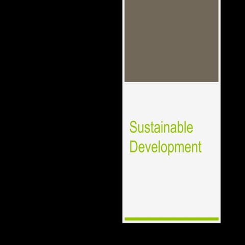 Sustainable development