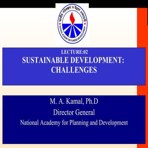 Sustainable development chalenges(l-02)