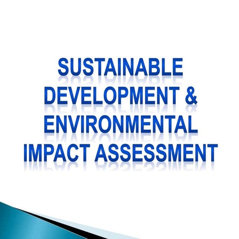 sustainable development Environmental Impact Assessment