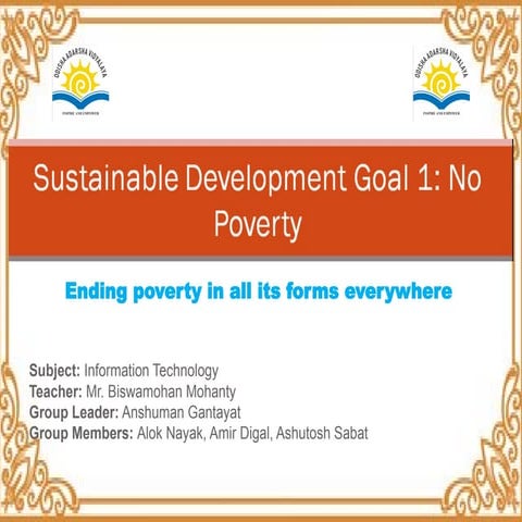 Sdg 1 presentation | PDF