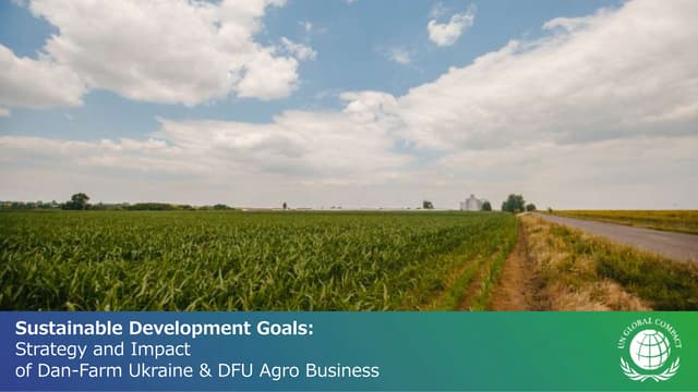 Dan-Farm Ukraine & DFU Agro. Sustainable development goals.