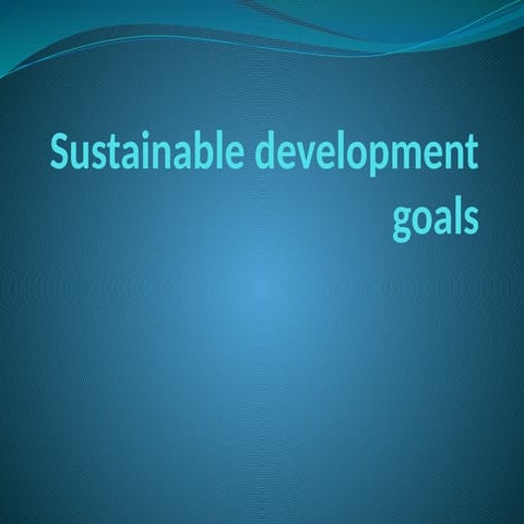 Sustainable development goals in community health nursing